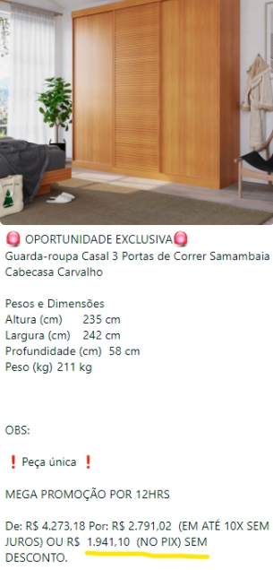 Oferta exclusica no GRUPO